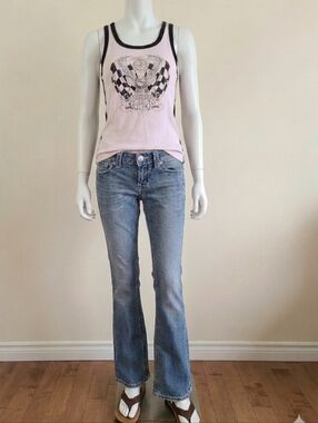 Miss Me Mid-Rise Bootcut Jeans Heavily Embellished Pockets Size 28